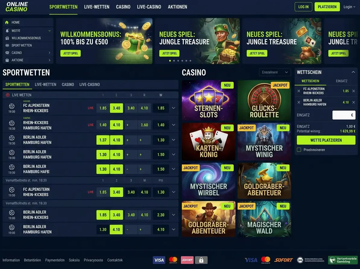 Spieleauswahl bei Vox